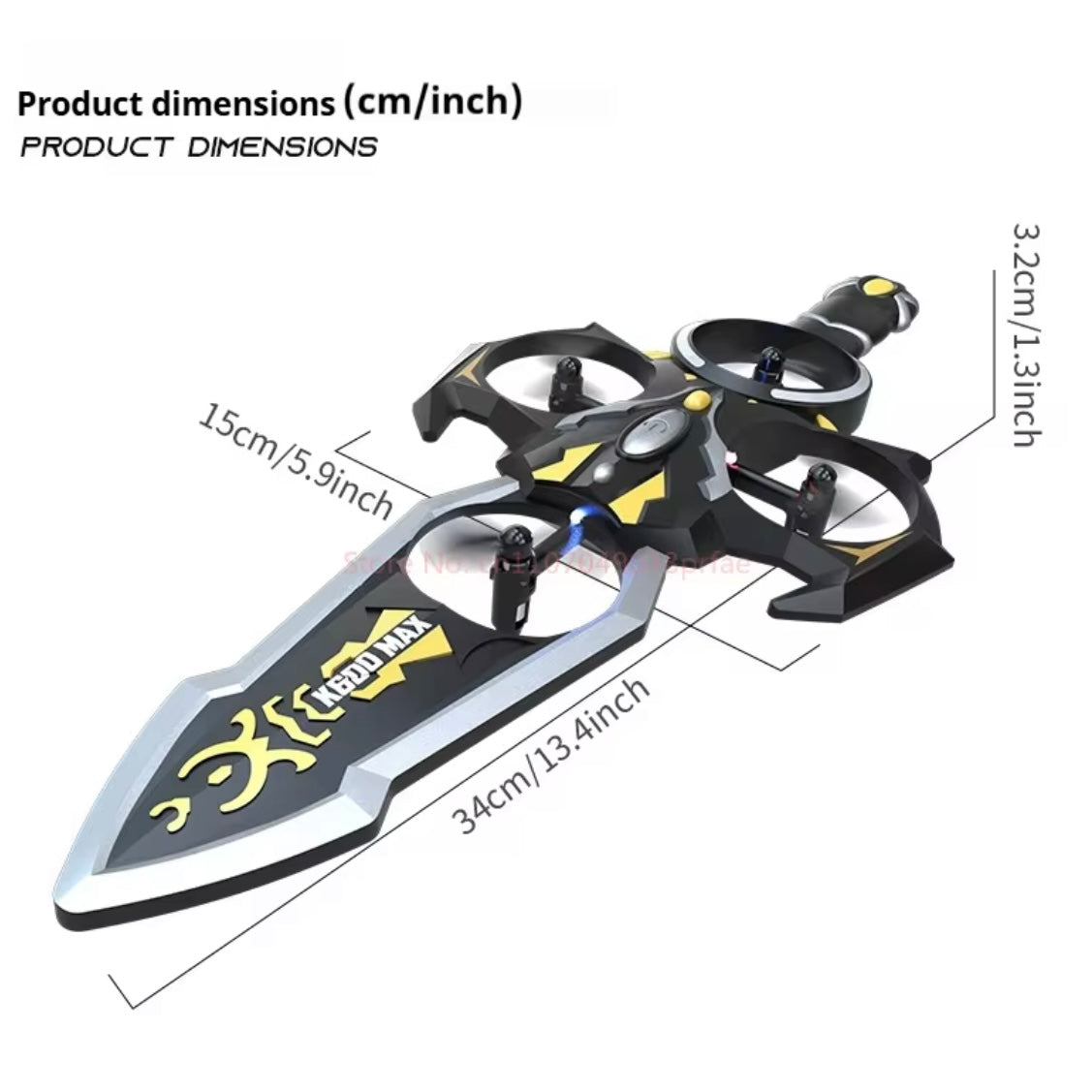 K600 Max Gesture Sensing Hand Controlled Flying Sword Drone 2.4g Dual Remote Control Watch And Handle Rc Toy For Kids Boys